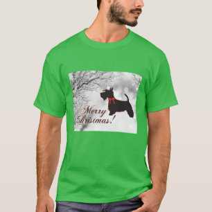 T-shirt Scottish Terrier Joyeux Noël