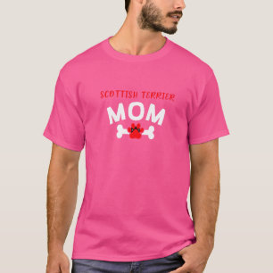 T-shirt Scottish Terrier Mom Scottie Dog Scottish Chien Sc