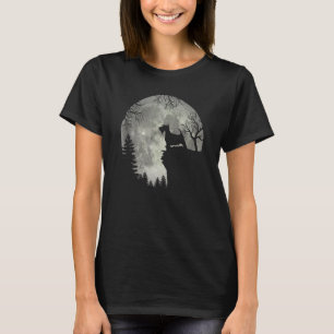T-shirt Scottish Terrier Scottie Et Lune Halloween