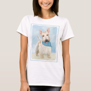 T-shirt Scottish Terrier Wheaten Dog Painting Art original