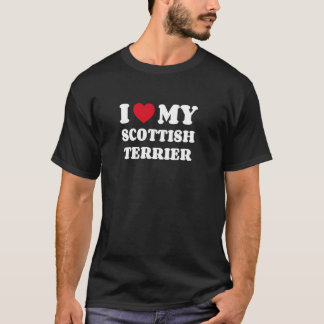T-shirt Scottish Terriers I Love My Scottish Terrier Dog O