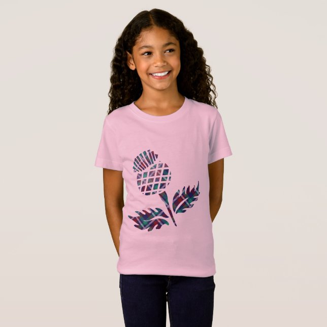 T-Shirt Scottish Thistle Tartan Plaid Gift (Devant entier)