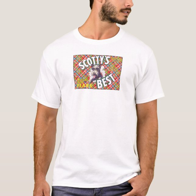 T-shirt Scotts Best Pears - Étiquette Fruit Crate (Devant)