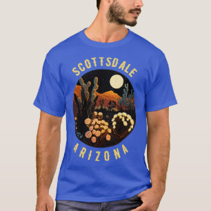 T-shirt Scottsdale Arizona Desert At Night Painting3