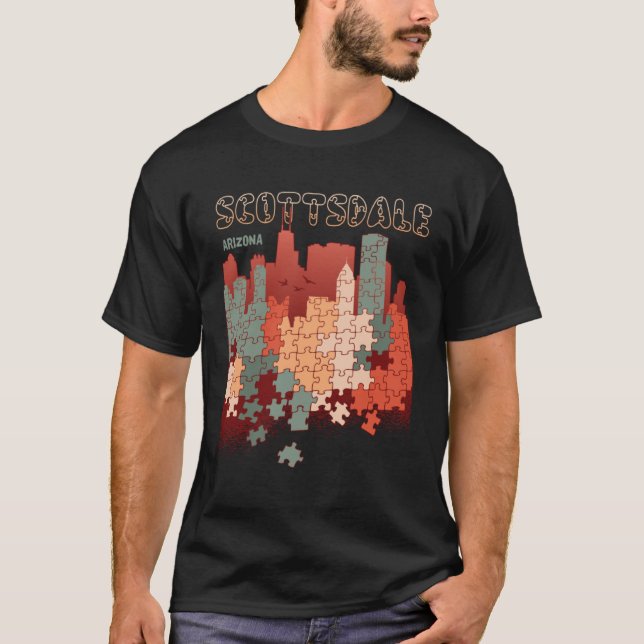 T-shirt Scottsdale En Arizona Voyage Souvenir (Devant)