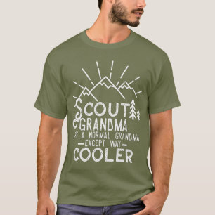 T-shirt Scout Grand-mère Chef d'équipe Boy Camping Rando