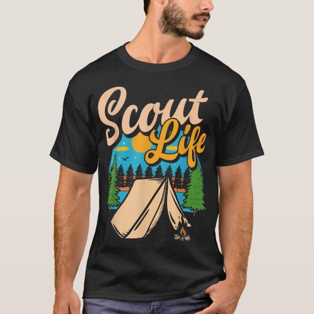 T-shirt Scout Life Amoureux du Scoutisme Amoureux du Campi (Devant)
