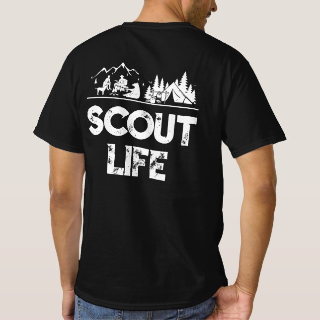 T-shirt Scout Life Scouting Amateurs Cadeaux Randonnée Hap (Dos)