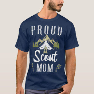 T-shirt Scout Maman Fier Cub Camping Garçon En Plein Air L