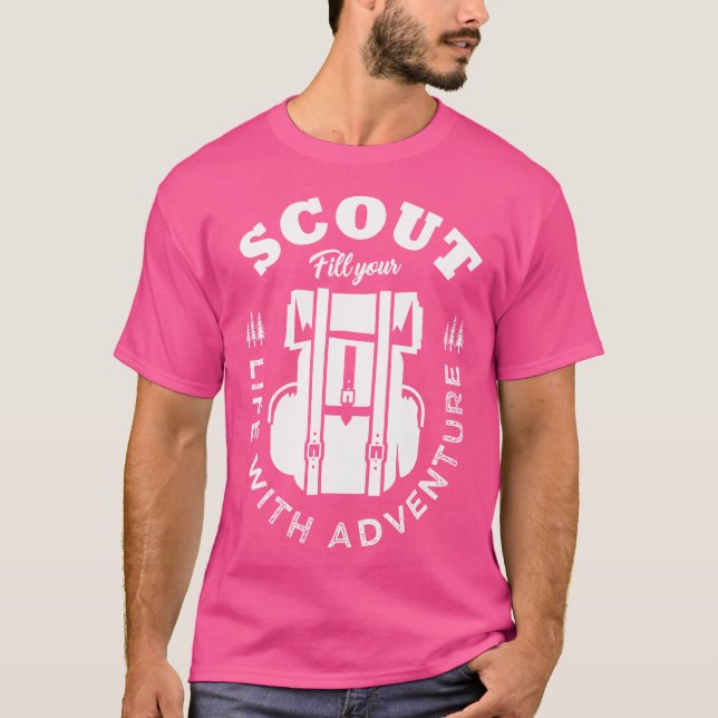 T-shirt Scout Remplissez Votre Vie D'Aventure Pour Scout C (Devant)