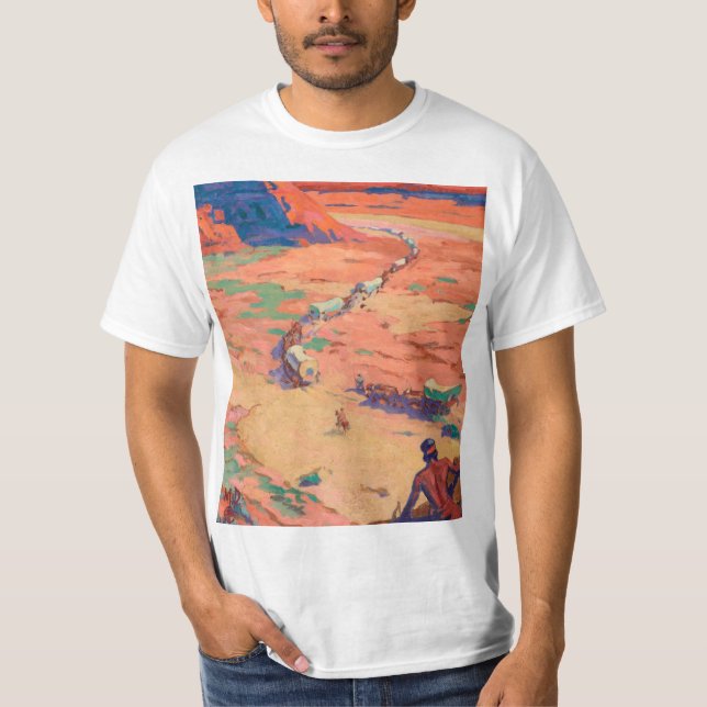 T-shirt Scouter les intrus par Maynard Dixon (Devant)