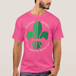 T-shirt Scouting Law Crout Credo Survival Nature Camping