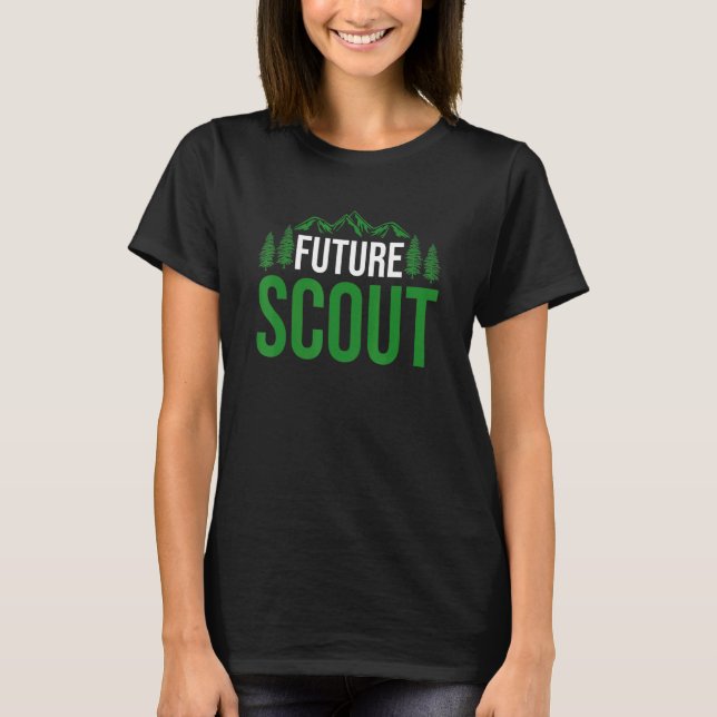 T-shirt Scoutisme extérieur Randonnée Futur Scout (Devant)