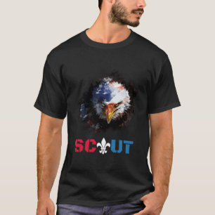 T-shirt Scoutisme Patriotique Boy Girl Scouting Lover Us D