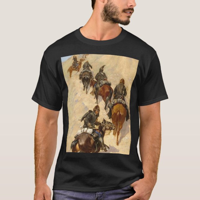 T-shirt Scouts Escalade A Mountain Frederic Remington (Devant)