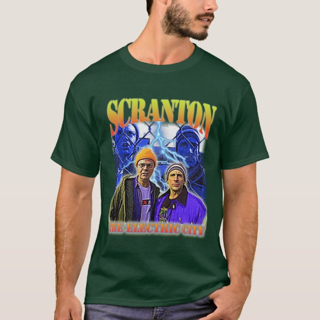 T-shirt Scrantonhe Electric City rétro (Devant)