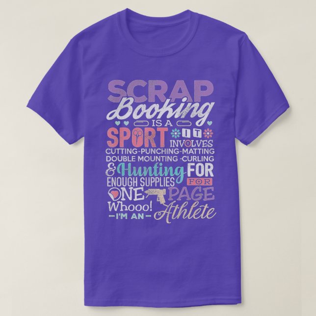 T-shirt Scrapbook Chemise Drôle Scrapbooking Tee Est Un Sp (Design devant)