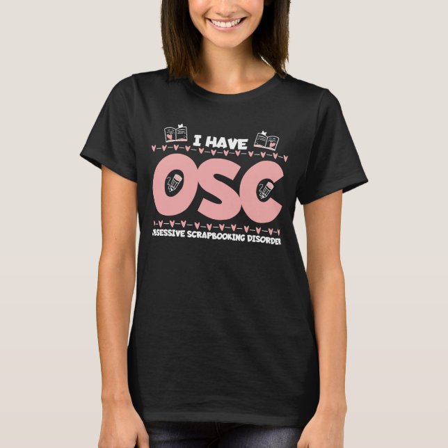 T-shirt Scrapbooking addict Artiste Drôle Livre d'Artisana (Devant)