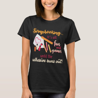 T-shirt Scrapbooking All Fun Et Games Addition S'Exécute