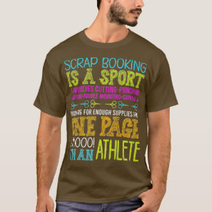 T-shirt Scrapbooking Est Un Scrapbooking Sport Fait À La M