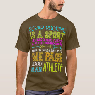 T-shirt Scrapbooking Est Un Scrapbooking Sport Fait À La M