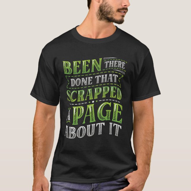 T-shirt Scrapbooking Une Page Sur Elle Scrapbooking (Devant)