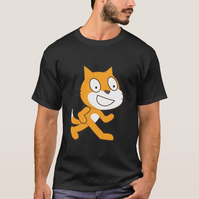 T-shirt Scratch Programmation Langue Mascotte Officielle C (Devant)