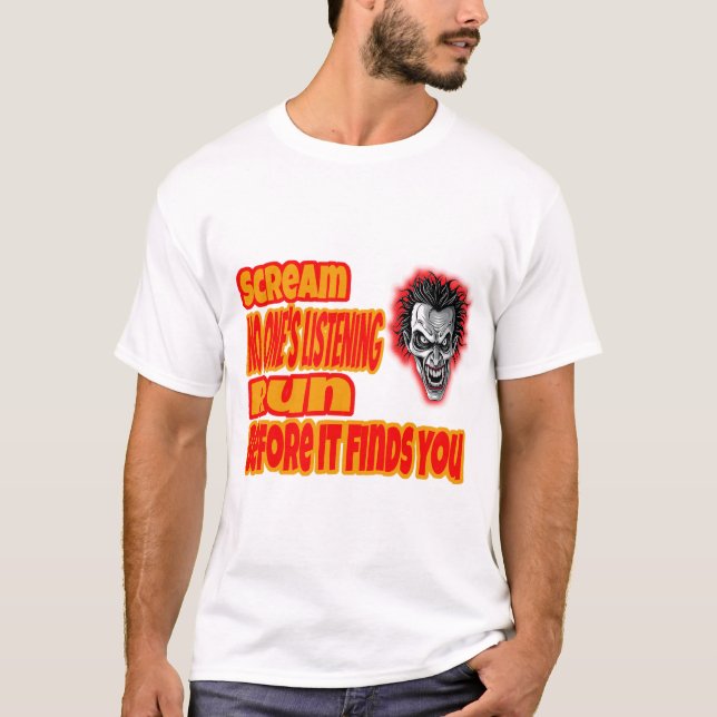 T-shirt Scream & Run  (Devant)