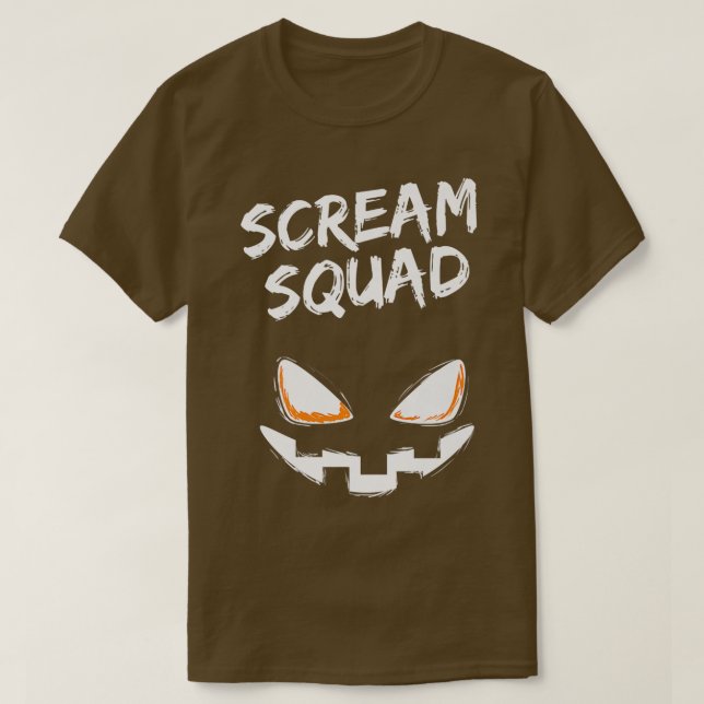 T-shirt Scream Squad Group Halloween Fun Group Costume 734 (Design devant)