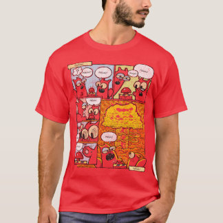 T-shirt Screamin Kittehs Meww Comikhe Button friend boy