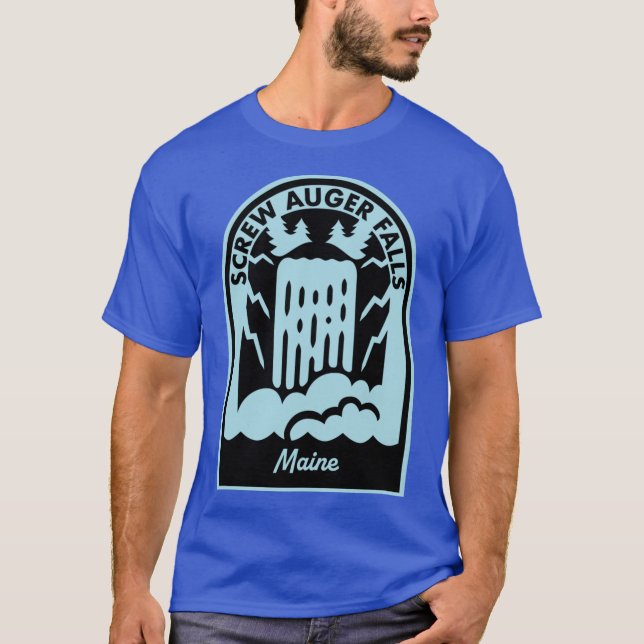 T-shirt Screw Auger Falls Maine (Devant)
