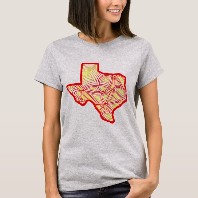T-shirt Scribble Texas (Devant)