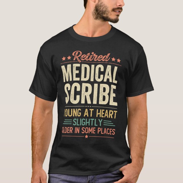 T-shirt Scribe Médicale retraitée (Devant)