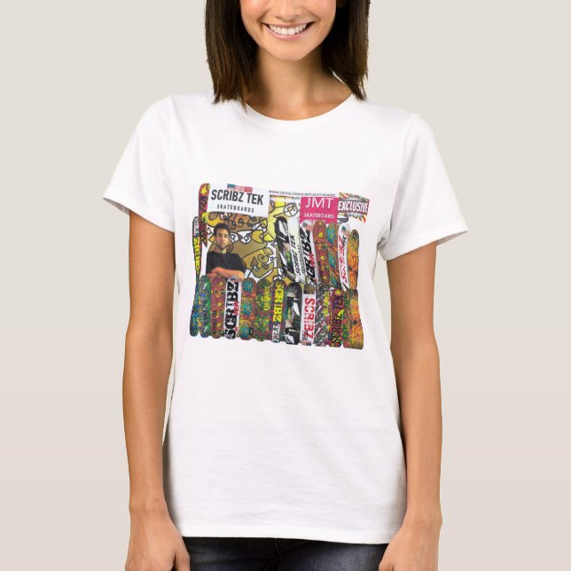 T-SHIRT SCRIBZ TEK SKATEBOARDS / JMT USA (Devant)