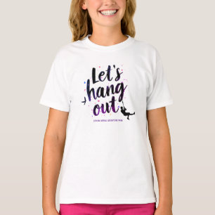 T-shirt Script Adrénaline Fun Violet Noir Zipline Brosse