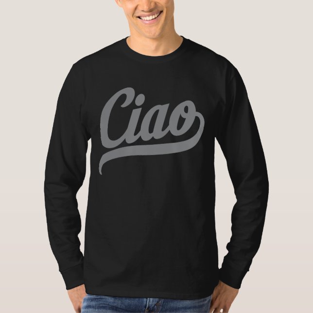 T-shirt Script Ciao (Gris) (Devant)