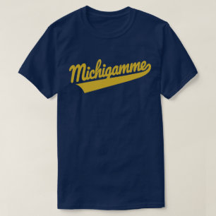 T-shirt Script Gold Michigamme 150