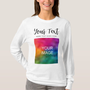 T-shirt Script moderne femmes meilleur long manches mignon