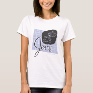 T-shirt Script noir et bleu Jerry