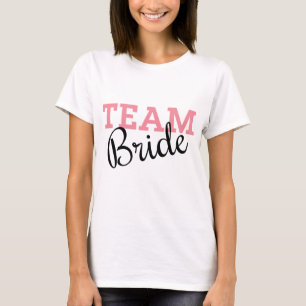 T-shirt Script rose de l'équipe