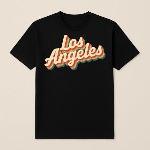 T-shirt Script Vintage Retro Los Angeles