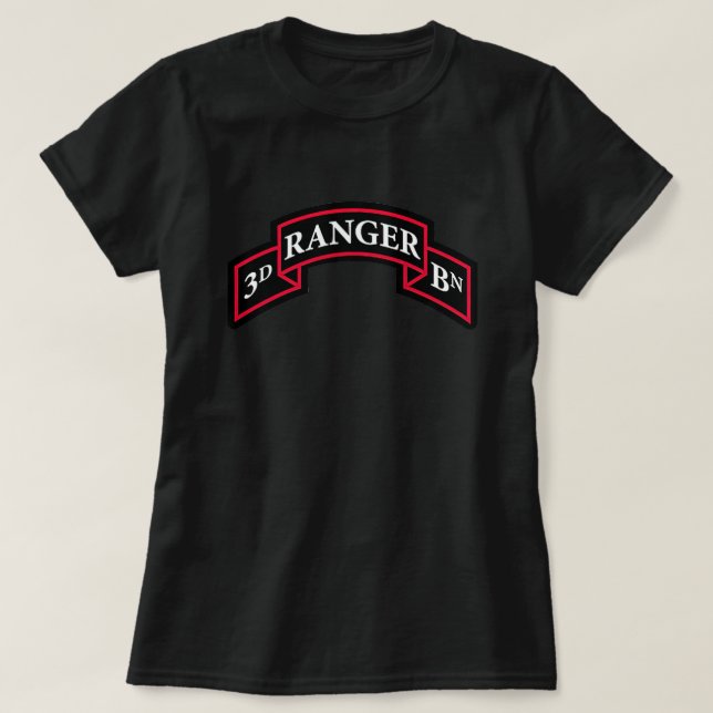 T-shirt Scroll du 3e bataillon des Rangers (Design devant)