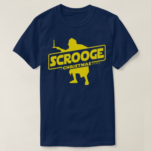 T-shirt Scrooge A Christmas ol Story Charles Dickens (Design devant)