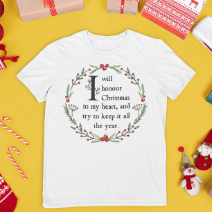 T-shirt Scrooge Citation Dickens Un Carol Victorian