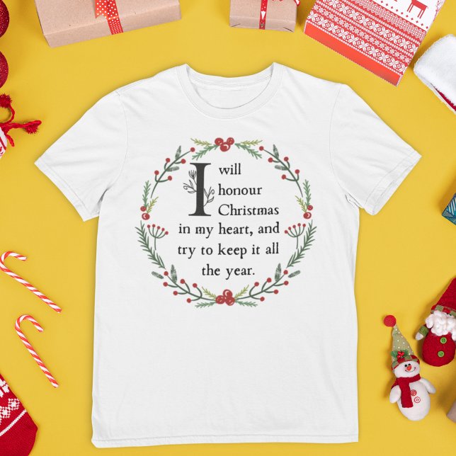 T-shirt Scrooge Citation Dickens Un Carol Victorian (This Dickens Christmas T-shirt makes people smile and reminds us of the real reason for the season.)