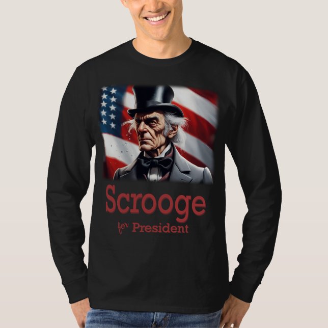 T-shirt Scrooge pour le président (Devant)
