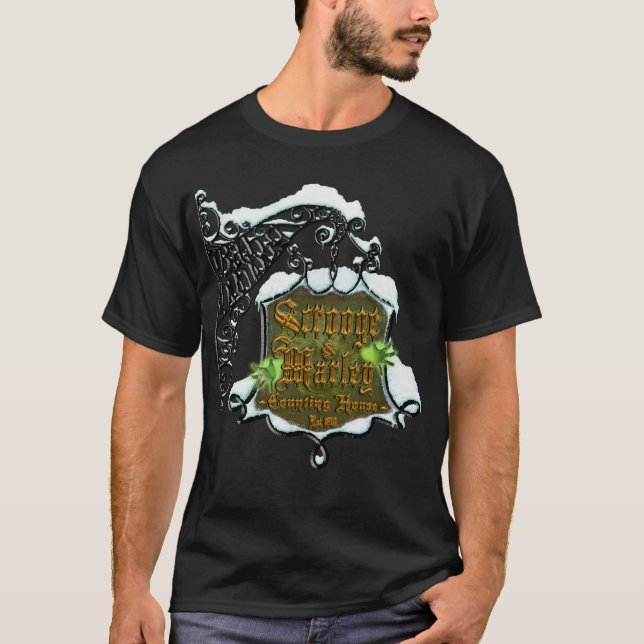 T-shirt ScroogeHauntedSign (Devant)