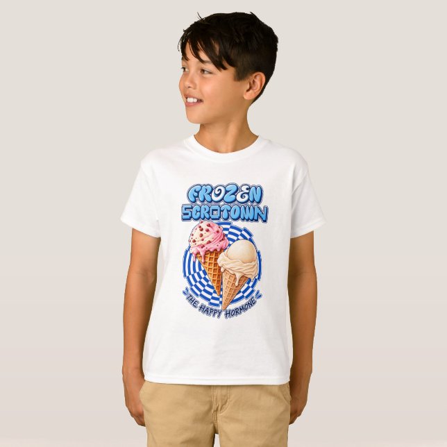T-shirt 🍦 Scrotown Congelé (Devant entier)