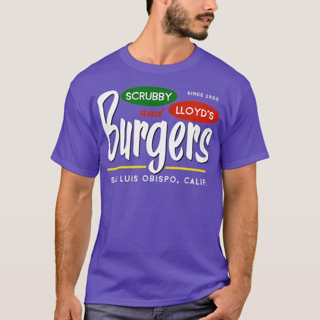 T-shirt Scrubby Lloyds Burgers San Luis Obispo (Devant)