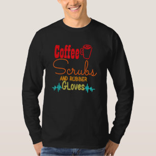 T-shirt Scrubs Et Gants En Caoutchouc Infirmière Infirmièr